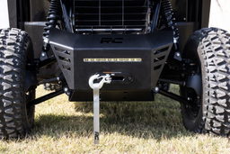 Winch Mount with 10 Inch Black Series LED Bar for Honda Pioneer 520, view 6, Rough Country 92078