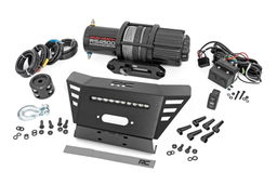 4500 lb Winch, Mount and LED Bar Kit for Honda Pioneer 520, Rough Country 92079