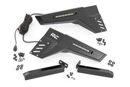 Bumper Wings with LED Light Bars for Pioneer 1000-6 (2023-2024), view 5, Rough Country 92088