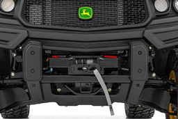 John Deere Gator XUV 835E Winch Mount with 6500 lb Winch, view 3, Rough Country 92095