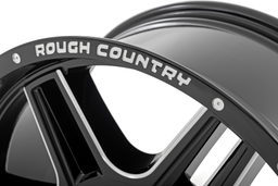 92 Series Wheel in Gloss Black with Milled Accents — Part 92180017, view 2, Rough Country