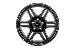 92 Series Wheel: Gloss Black with Milled Accents, Part 92180018, view 4, Rough Country