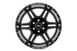 92 Series Wheel — Gloss Black with Milled Accents — Part 92201210, view 3, Rough Country