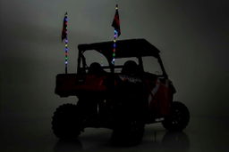 4-Foot Multi-Color LED Whip Light Pair, view 4, Rough Country 93004