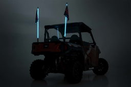 4-Foot Multi-Color LED Whip Light Pair, view 5, Rough Country 93004
