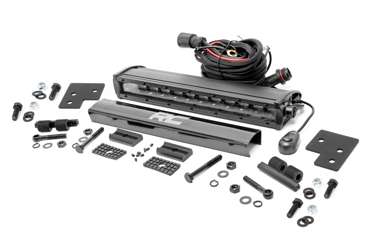Rough Country 12-Inch Black Series LED Light Bar Kit for Polaris Ranger