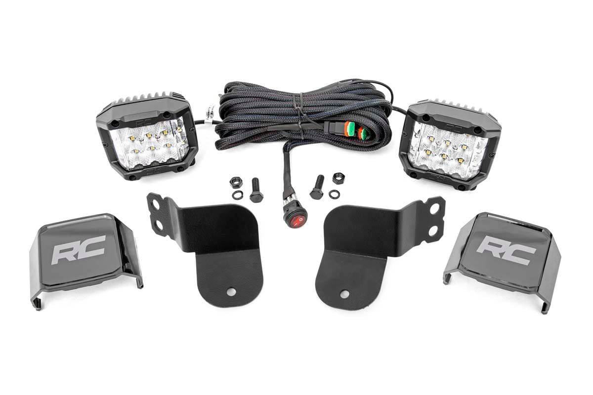 Rough Country 3-Inch Chrome Series LED Light Kit for Polaris General