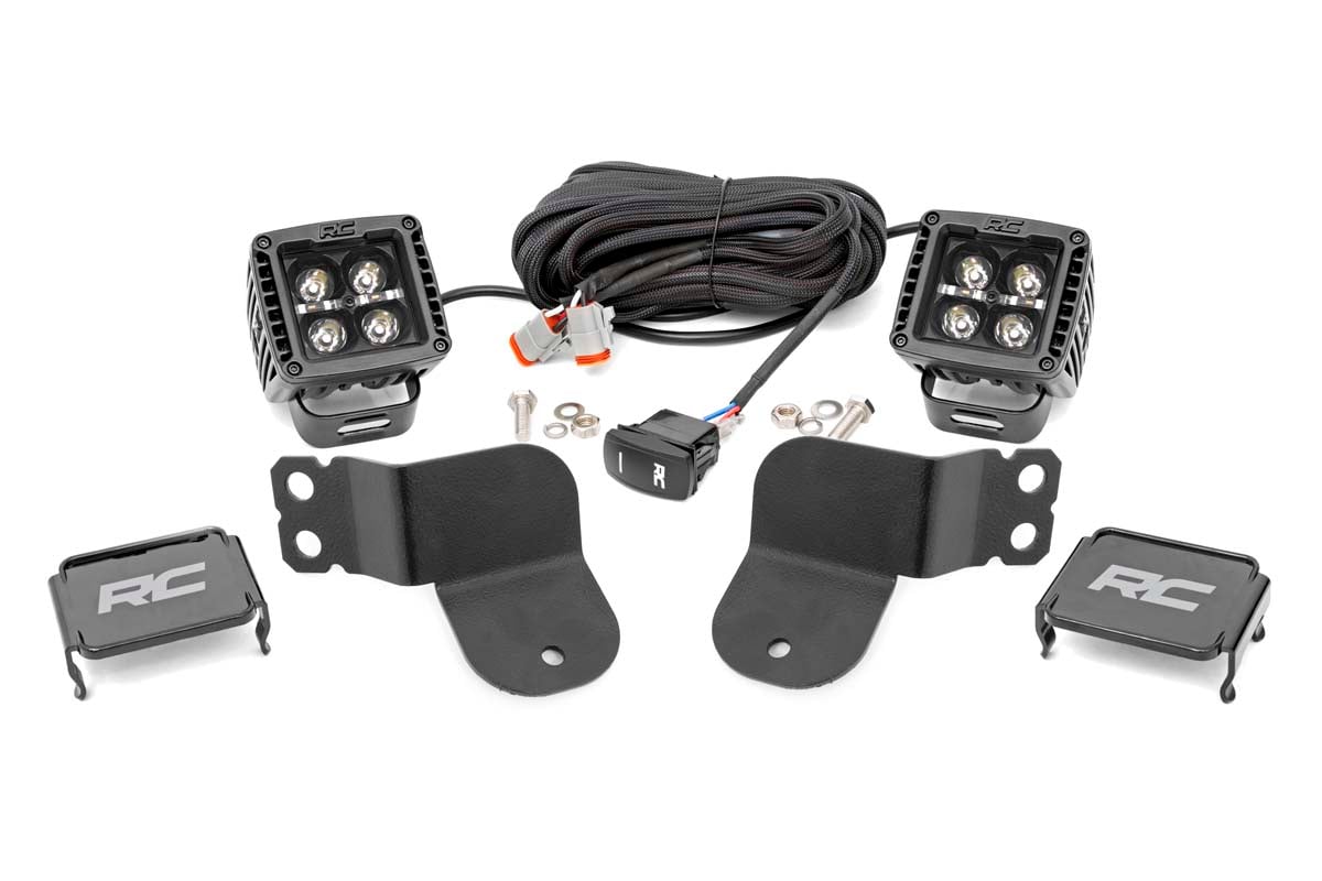 Rough Country 2-Inch Black Series LED Pod Kit for Polaris General