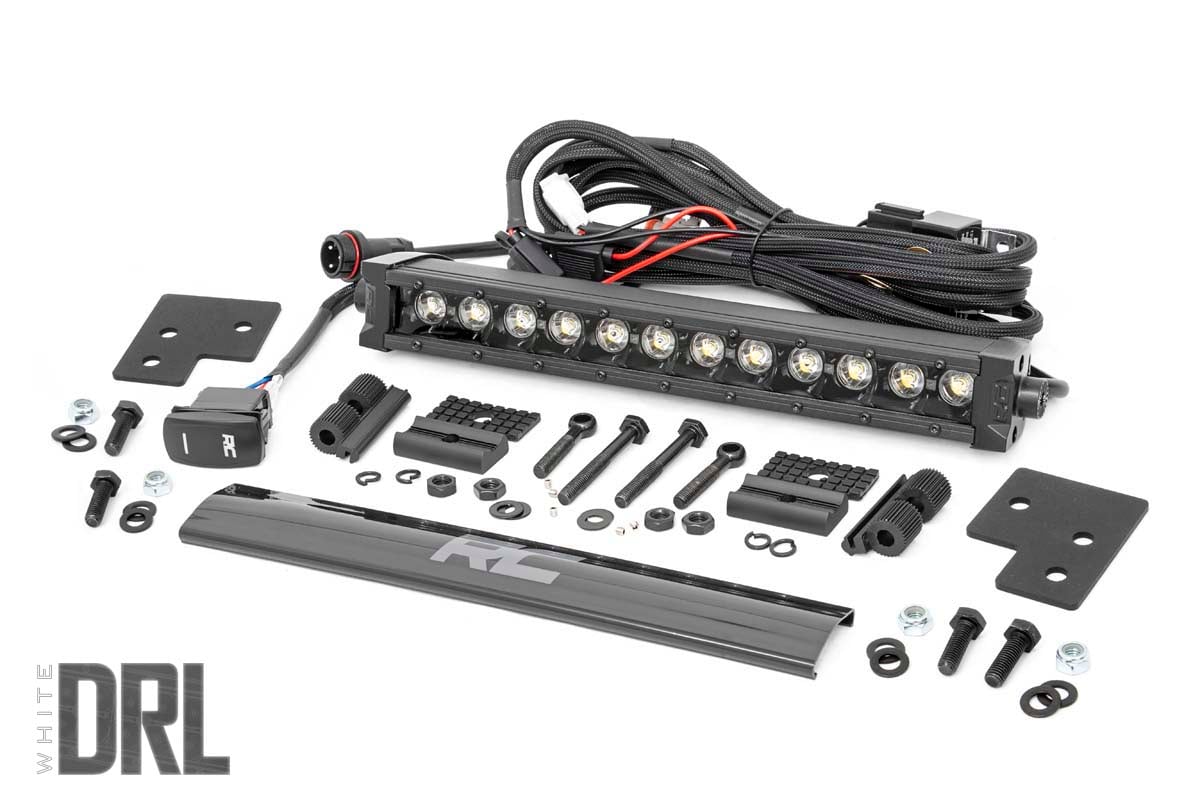 Rough Country 12-Inch Black Series LED Light Bar Kit for Polaris Ranger