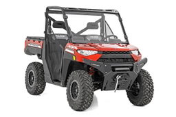 Winch Mount for Polaris Ranger XP 1000 and Ranger Crew XP 1000 shown installed, Rough Country 93036
