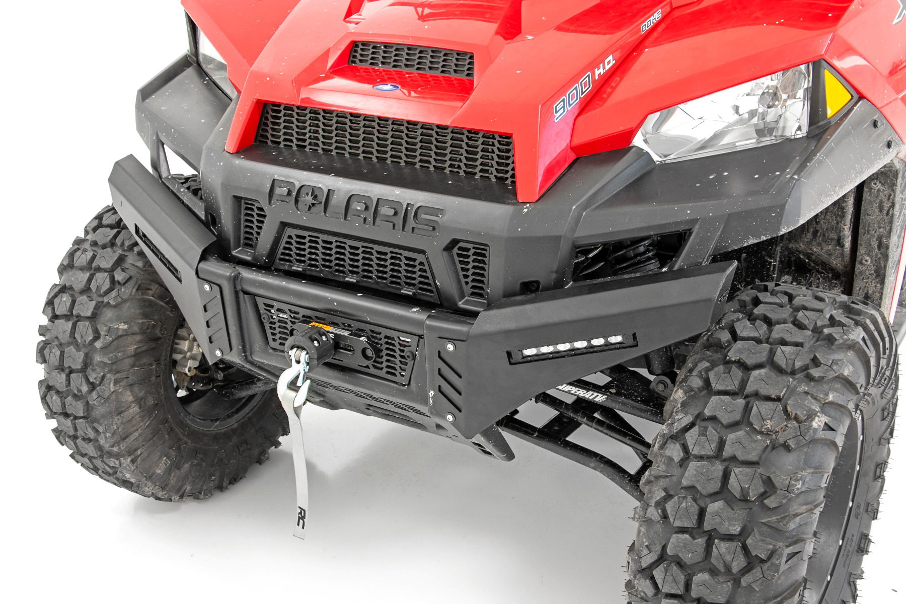 Rough Country Front Bumper Wings with LED Light Bars for Polaris Ranger