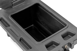 45.3-Liter Cargo Box with Lock and Wire Rope, view 5, Rough Country 93068