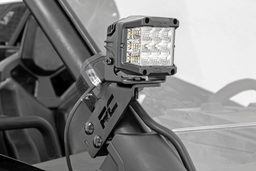2-Inch Black Series LED Pod A-Pillar Kit for Polaris RZR PRO XP, view 5, Rough Country 93076