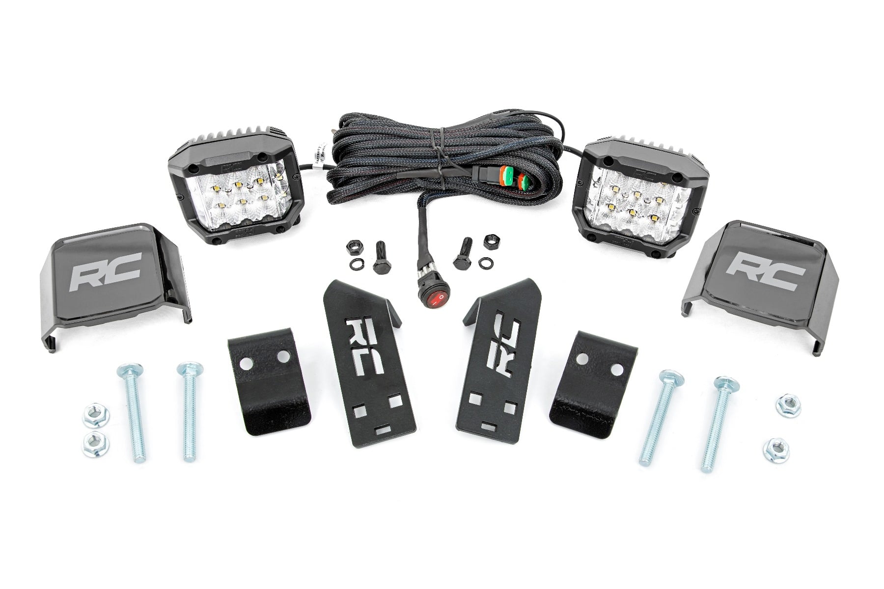Rough Country 3-Inch Chrome Series LED Pillar Kit for RZR PRO XP