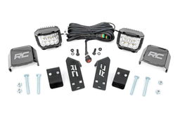 3-Inch Chrome Series LED Pillar Kit for RZR PRO XP (2020-2025), Rough Country 93078