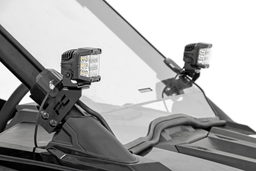 2-Inch Black Series LED Pod Kit for Polaris RZR PRO XP, view 2, Rough Country 93080