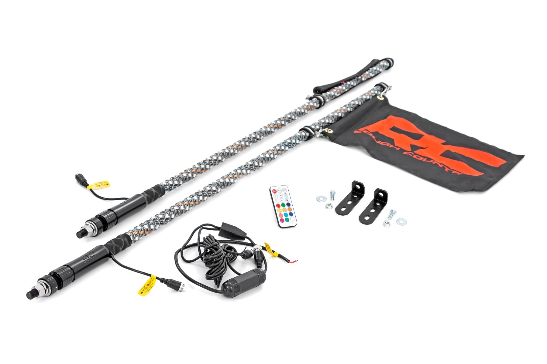 Rough Country LED Whip Light Kit with Bed Mount for Polaris RZR 170