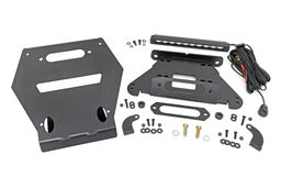 Winch Mount with 10-Inch Black Series LED Light Bar for RZR Pro R, Rough Country 93140