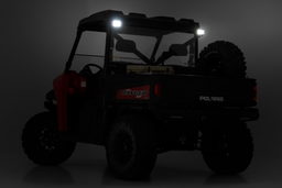 2-Inch Black Series LED Pod & Cage Mount Kit for Polaris Ranger, view 6, Rough Country 93143