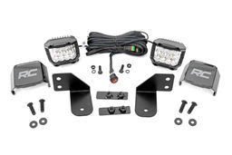 3-Inch Chrome Series LED Rear Cage Mount Kit for Polaris Ranger, Rough Country 93144