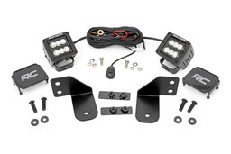 Rear Cage Mount LED Flood Pod Kit for Polaris Ranger (2013-2025), Rough Country 93145