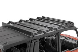 Roof Rack with 40-Inch Black Series Light Bar for XPEDITION ADV 5, view 2, Rough Country 93172