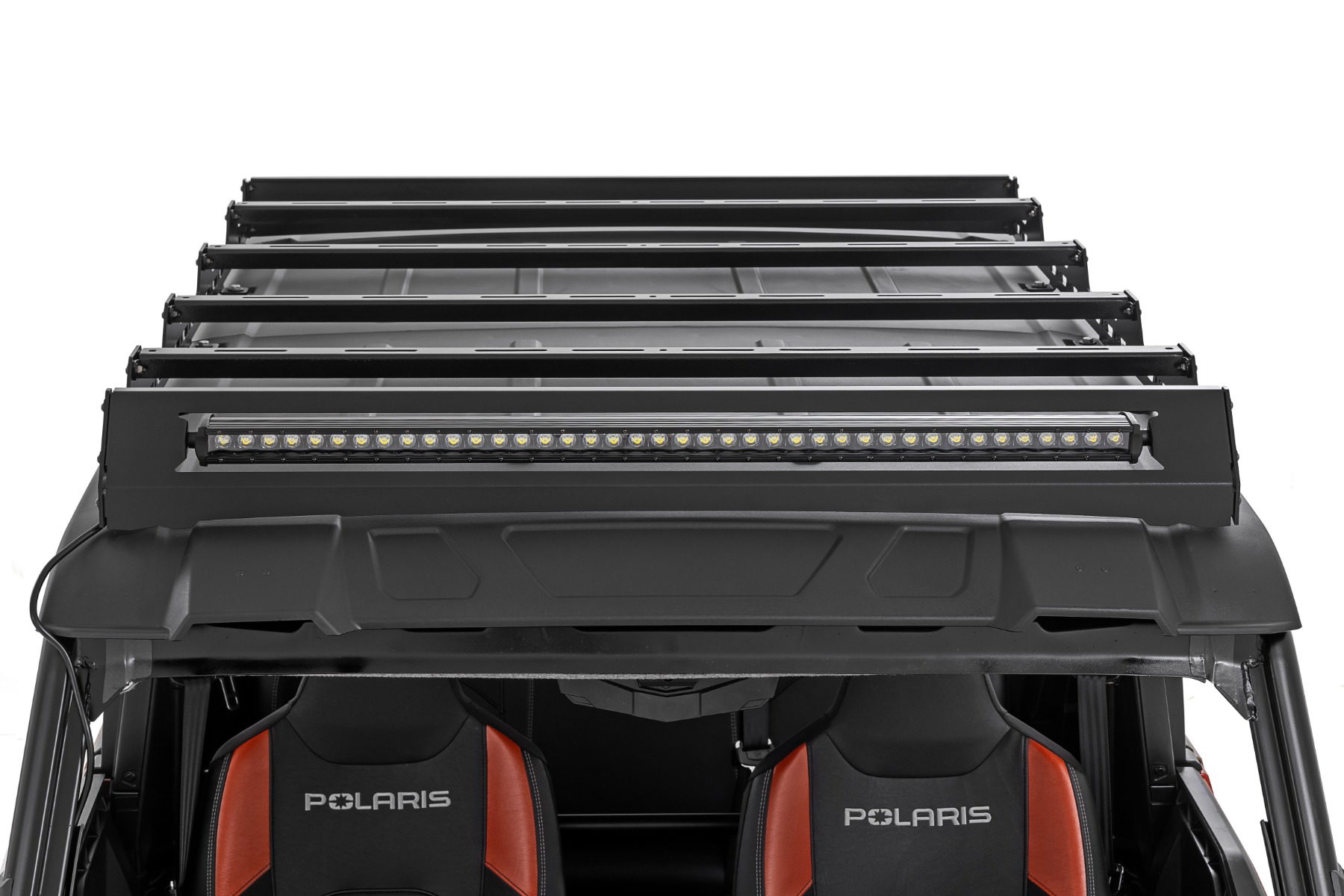 Roof Rack with 40-Inch Black Series Light Bar for XPEDITION ADV 5, Rough Country 93172