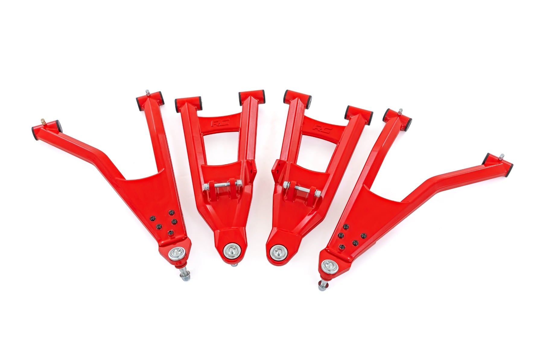 Rough Country Red Forged Aluminum Control Arms for Polaris Ranger XP 1000