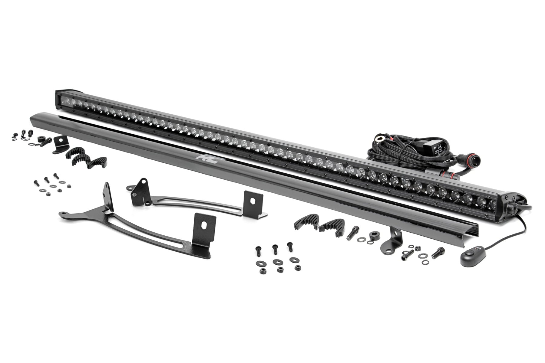 Rough Country 50-Inch Black Series Light Bar Kit for Polaris XPEDITION