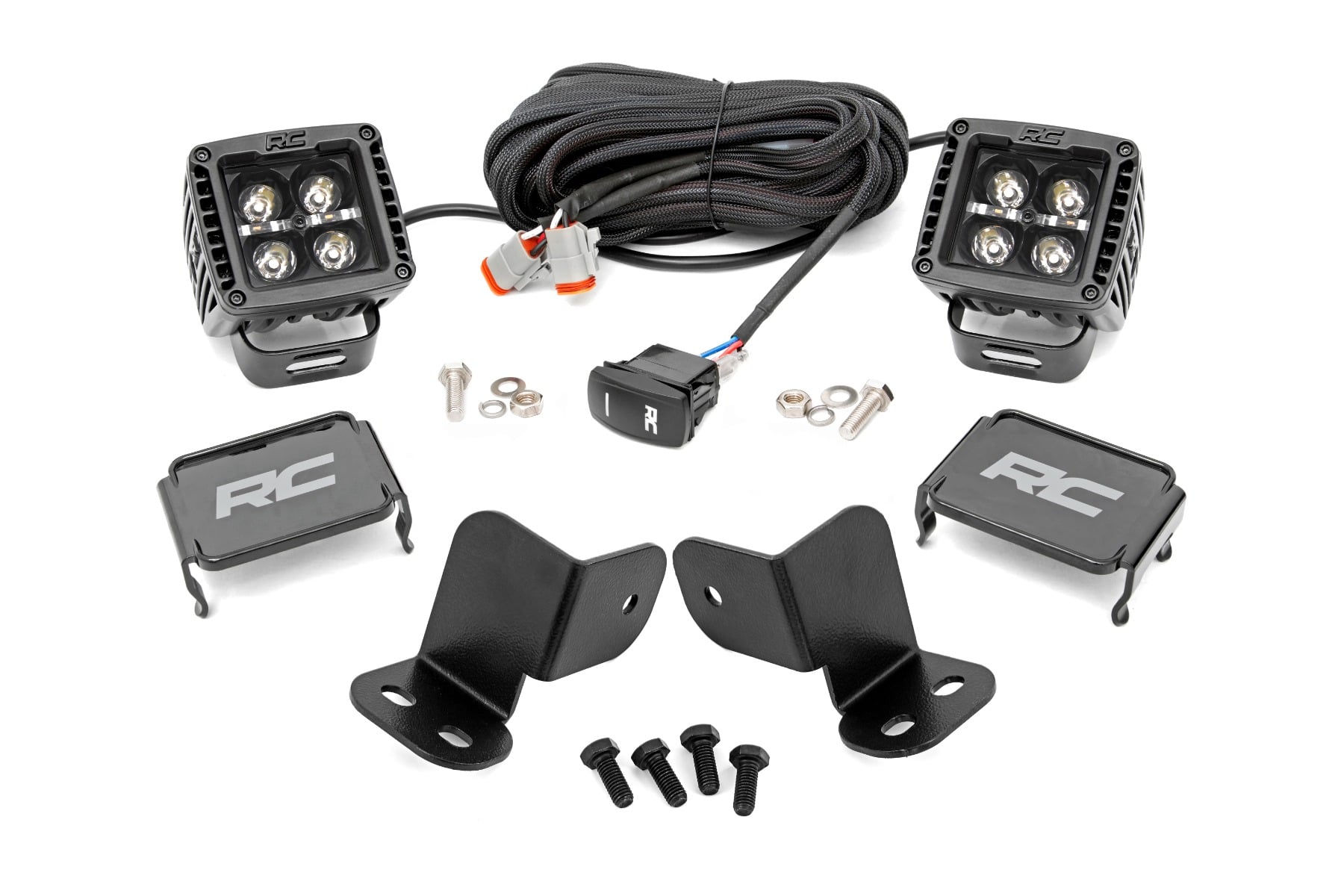 Rough Country 2-Inch Black Series LED Pod Kit with Rear Mount for Segway 570