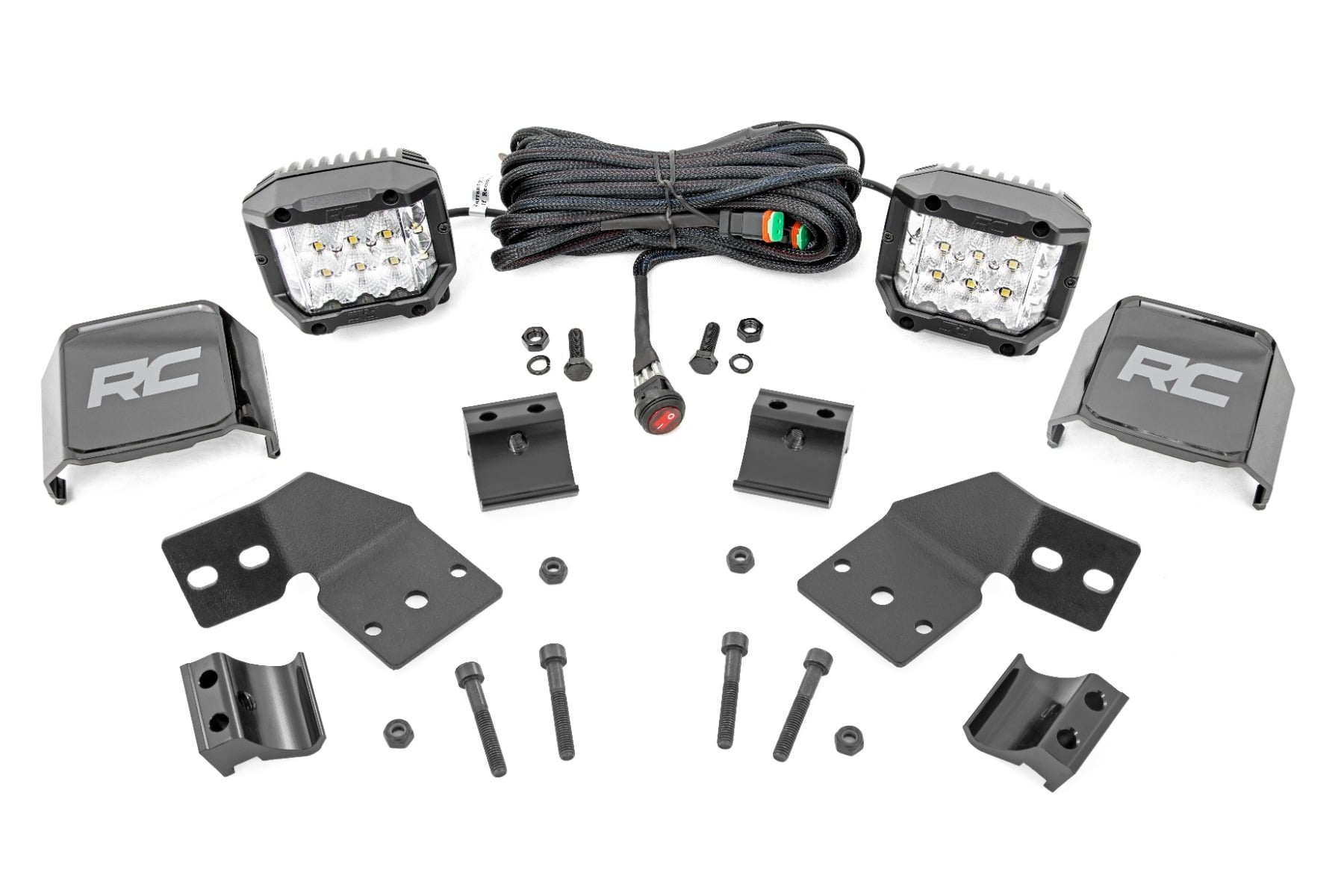 Rough Country 3-Inch Chrome Series LED Light Kit for Polaris XPEDITION