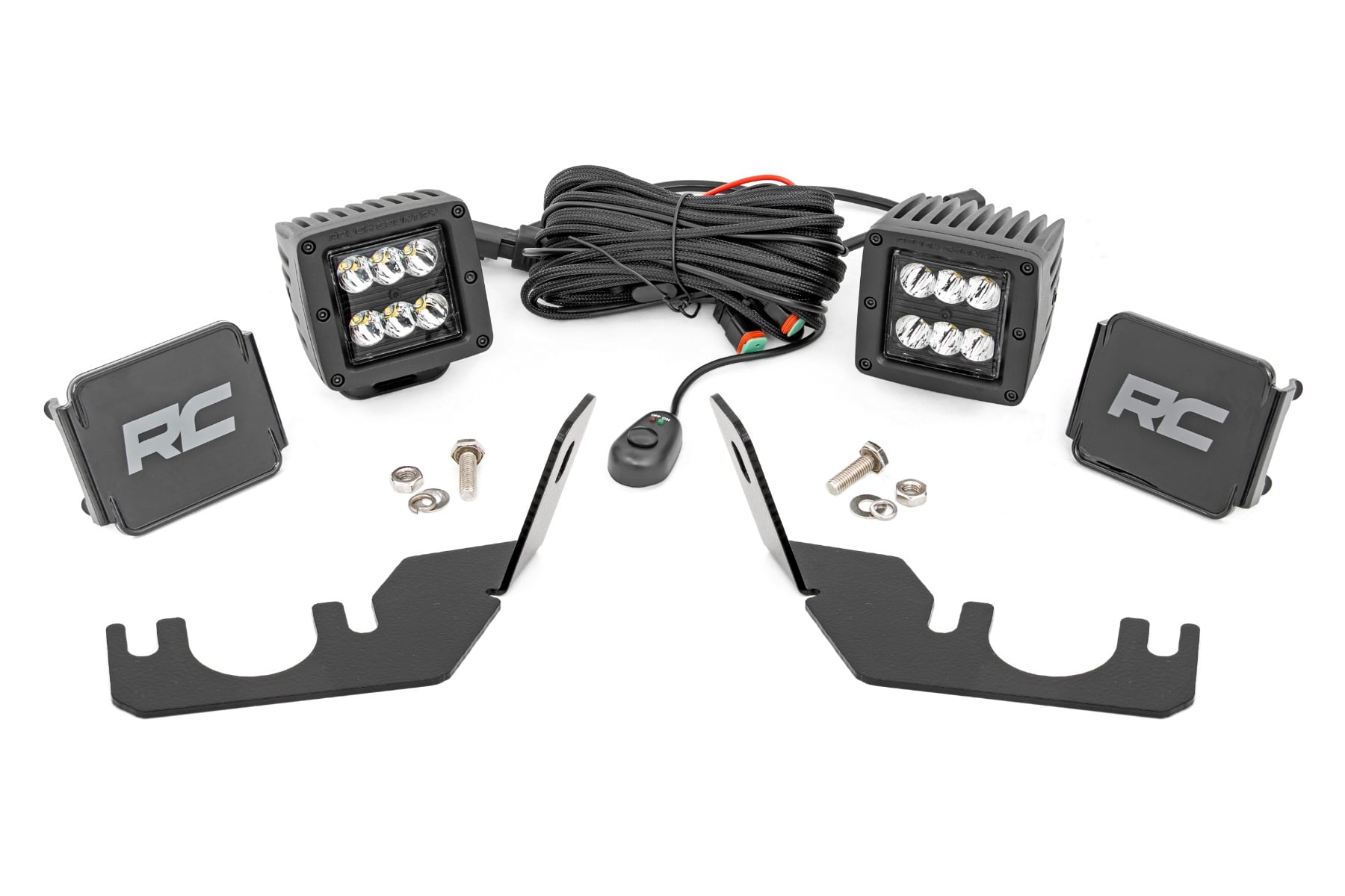 Rough Country Rear Spot Light Kit for Kawasaki Teryx KRX 1000