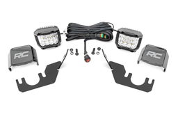 Rear Chrome Wide Angle Light Kit for Kawasaki Teryx, Rough Country 94008