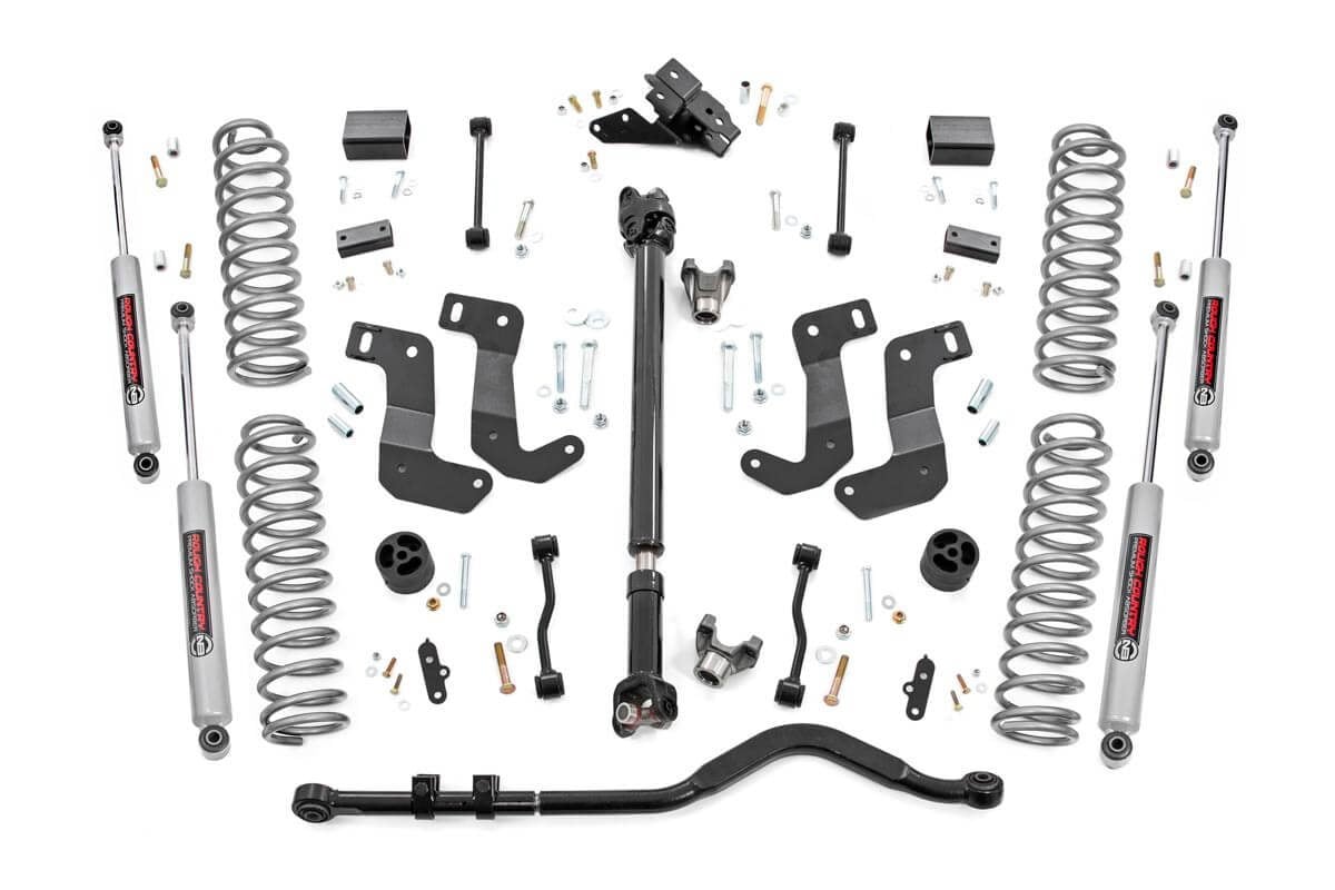Rough Country 3.5-Inch Lift Kit with N3 Shocks for 2024-2025 Jeep Wrangler 4WD