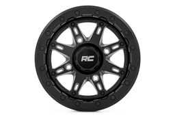 94 Series 8-Spoke Wheel, Matte Black, view 2, Rough Country 94140733