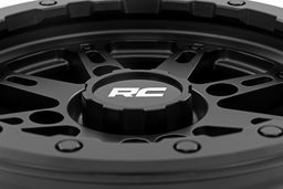 94 Series 8-Spoke Wheel, Matte Black, view 3, Rough Country 94140733