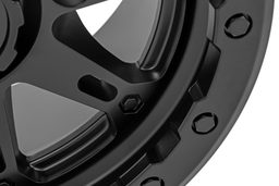 94 Series 8-Spoke Wheel, Matte Black, view 4, Rough Country 94140733