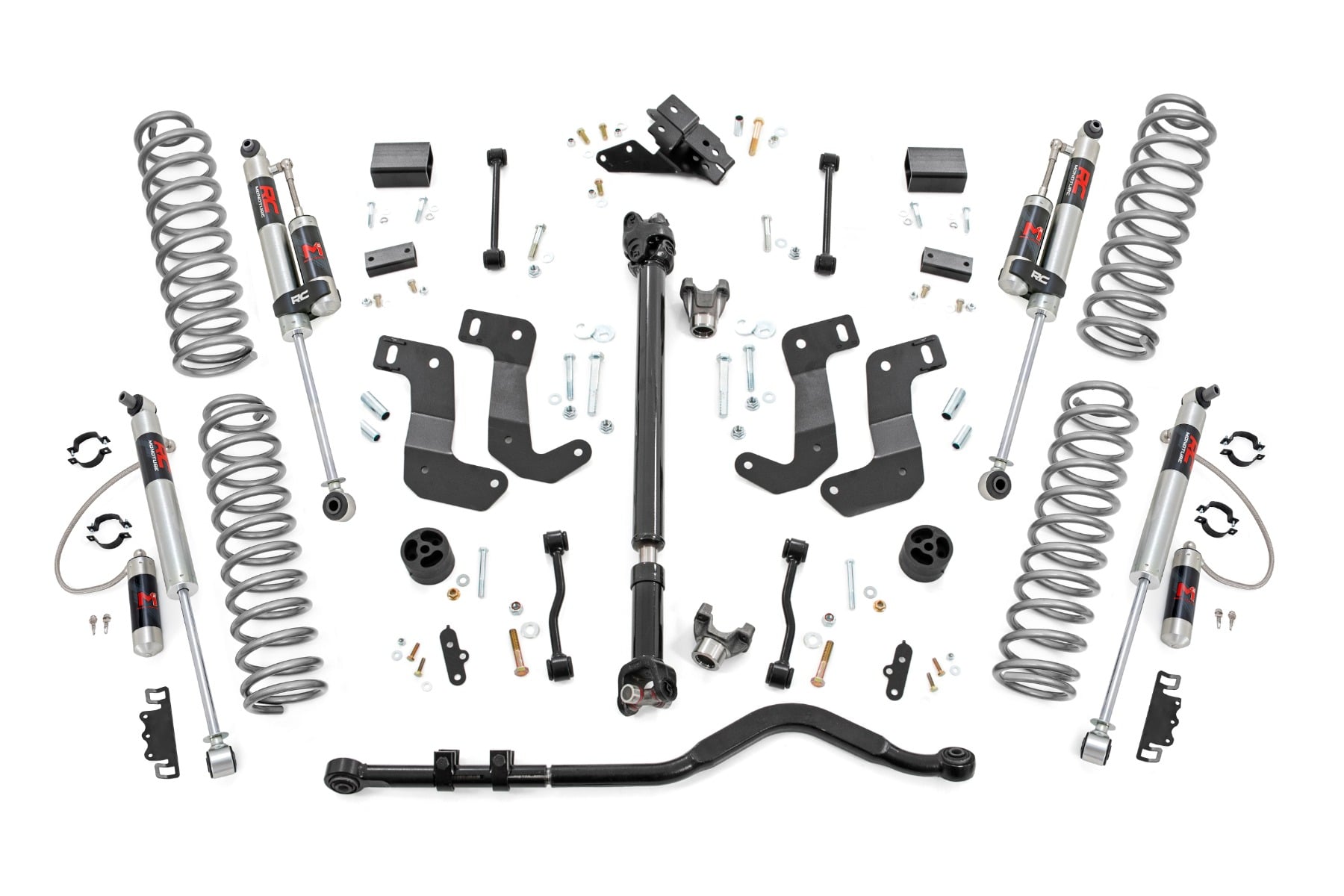Rough Country 3.5-Inch Lift Kit with M1R Shocks for Wrangler Rubicon