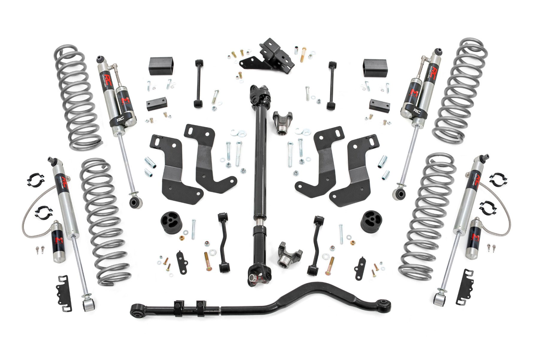 Rough Country 3.5-Inch Lift Kit with M1R Shocks for 2024–2025 Jeep Wrangler 4WD
