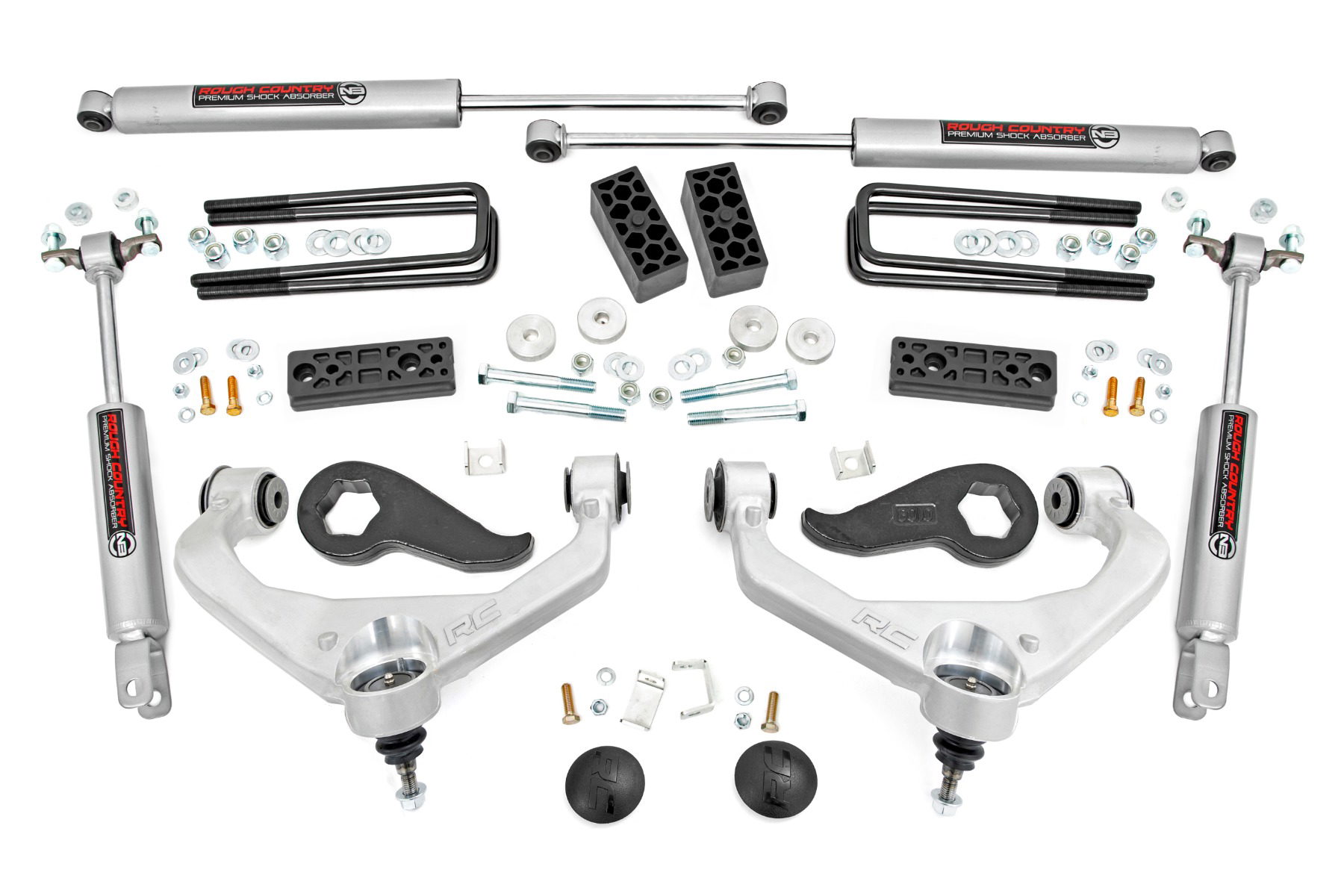 Rough Country 3-Inch Lift Kit for Chevy Silverado & GMC Sierra 3500 HD