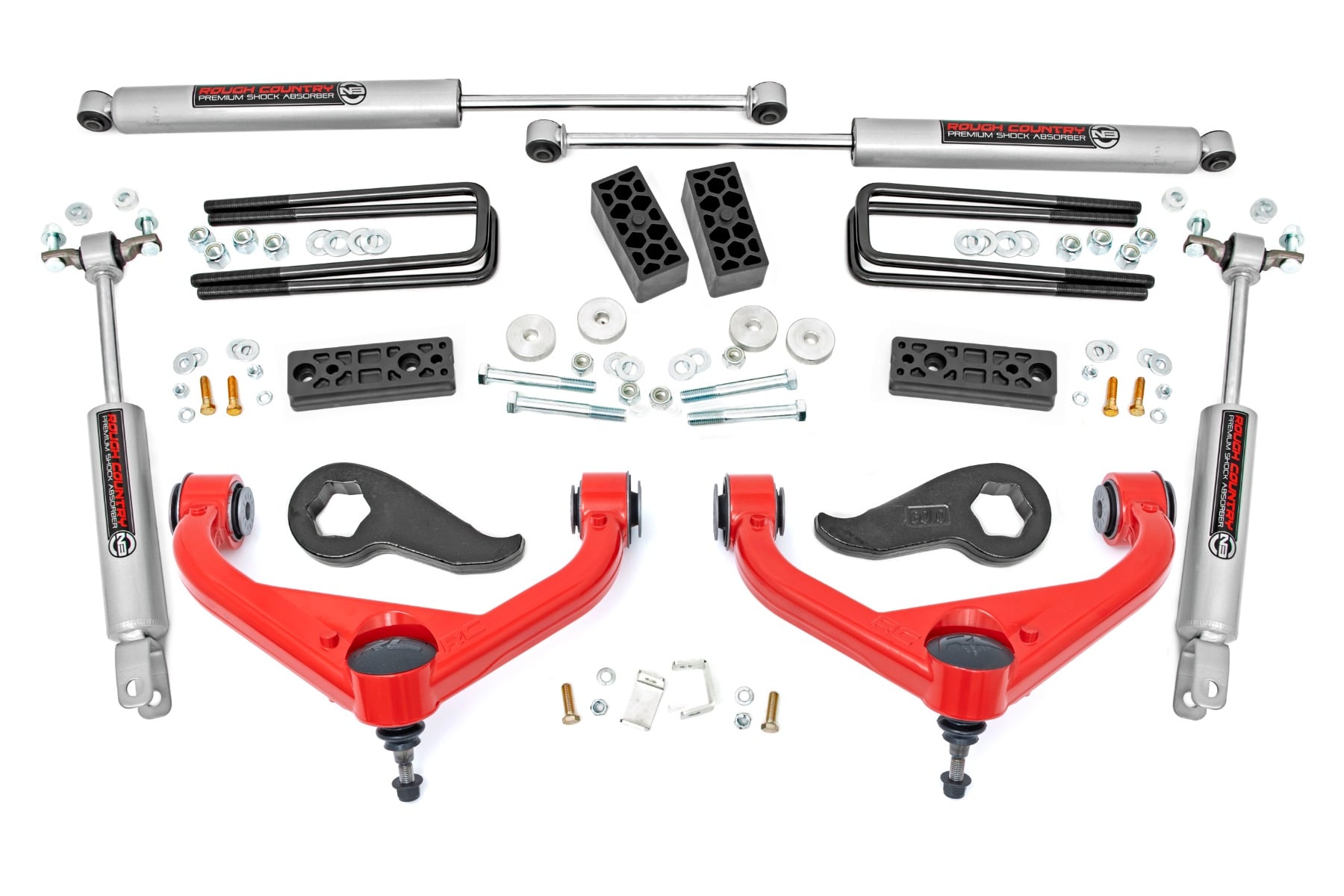 Rough Country 3-Inch Lift Kit for Silverado & Sierra 3500 HD DRW