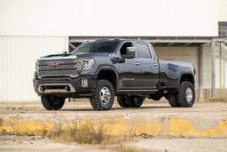 3-Inch Lift Kit with M1 Shocks for 3500HD DRW (2020–2025), view 2, Rough Country 95640RED