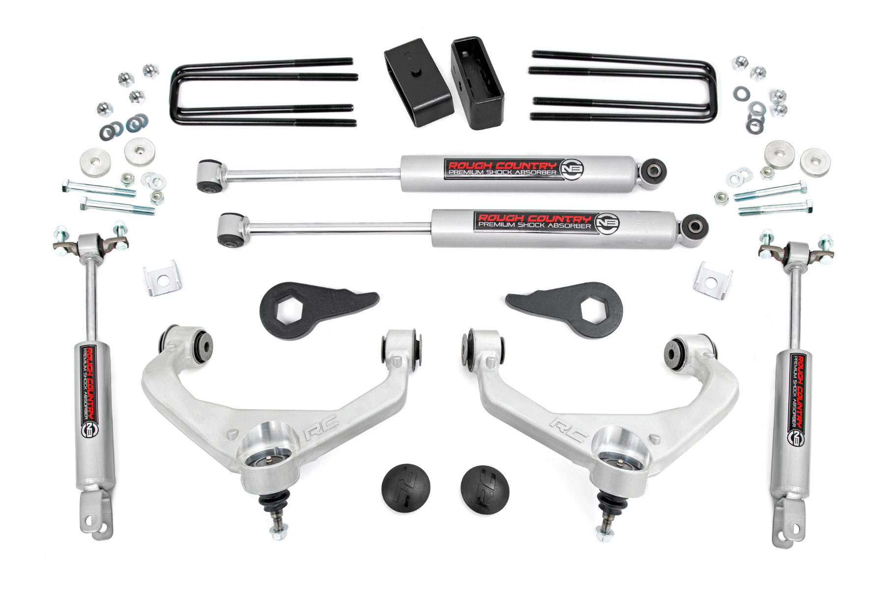 Rough Country 3.5-Inch Lift Kit for Chevy Silverado & GMC Sierra HD