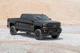 3.5-Inch Lift Kit with V2 Shocks for Silverado/Sierra HD (2011–2019) — Part 95970RED, view 3, Rough Country