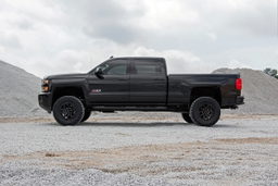 3.5-Inch Lift Kit with V2 Shocks for Silverado/Sierra HD (2011–2019) — Part 95970RED, view 5, Rough Country