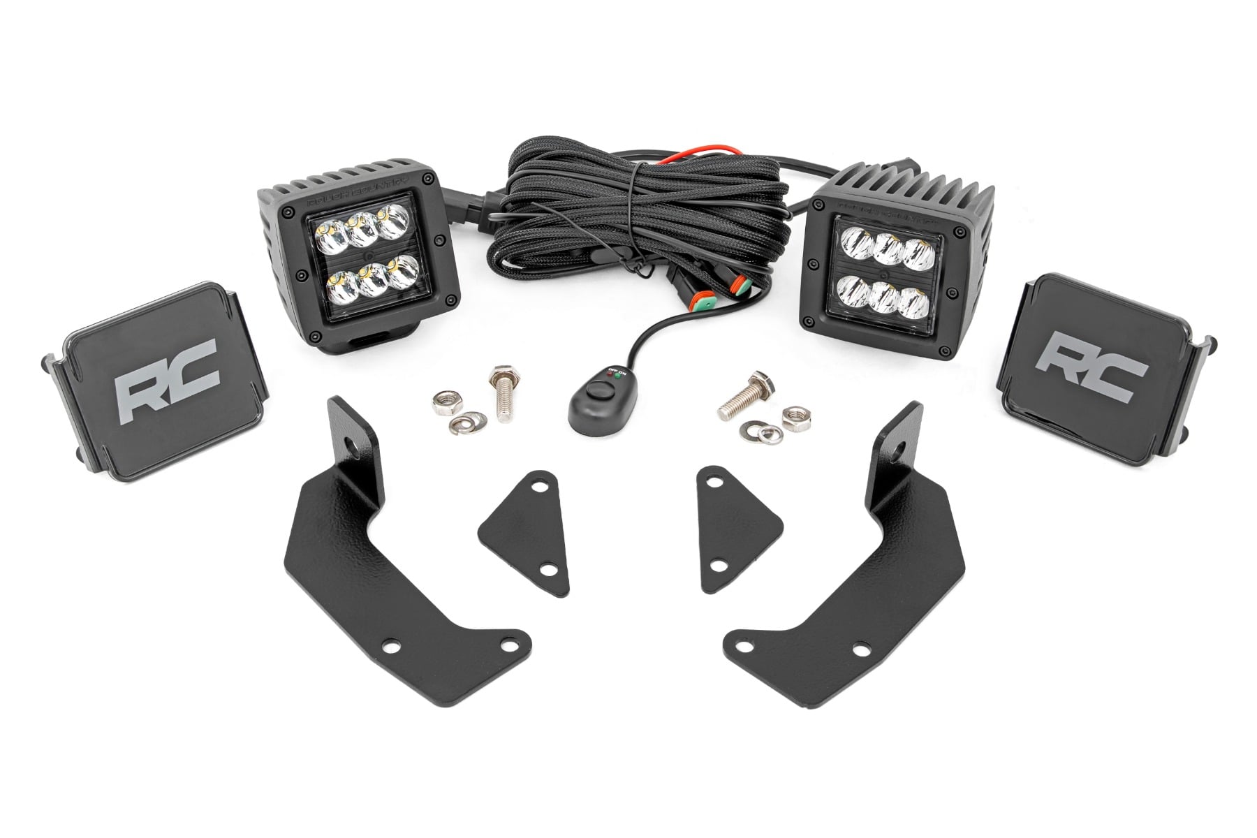 Rough Country Mirror Mount Spot Light Kit for CFMOTO UFORCE 1000