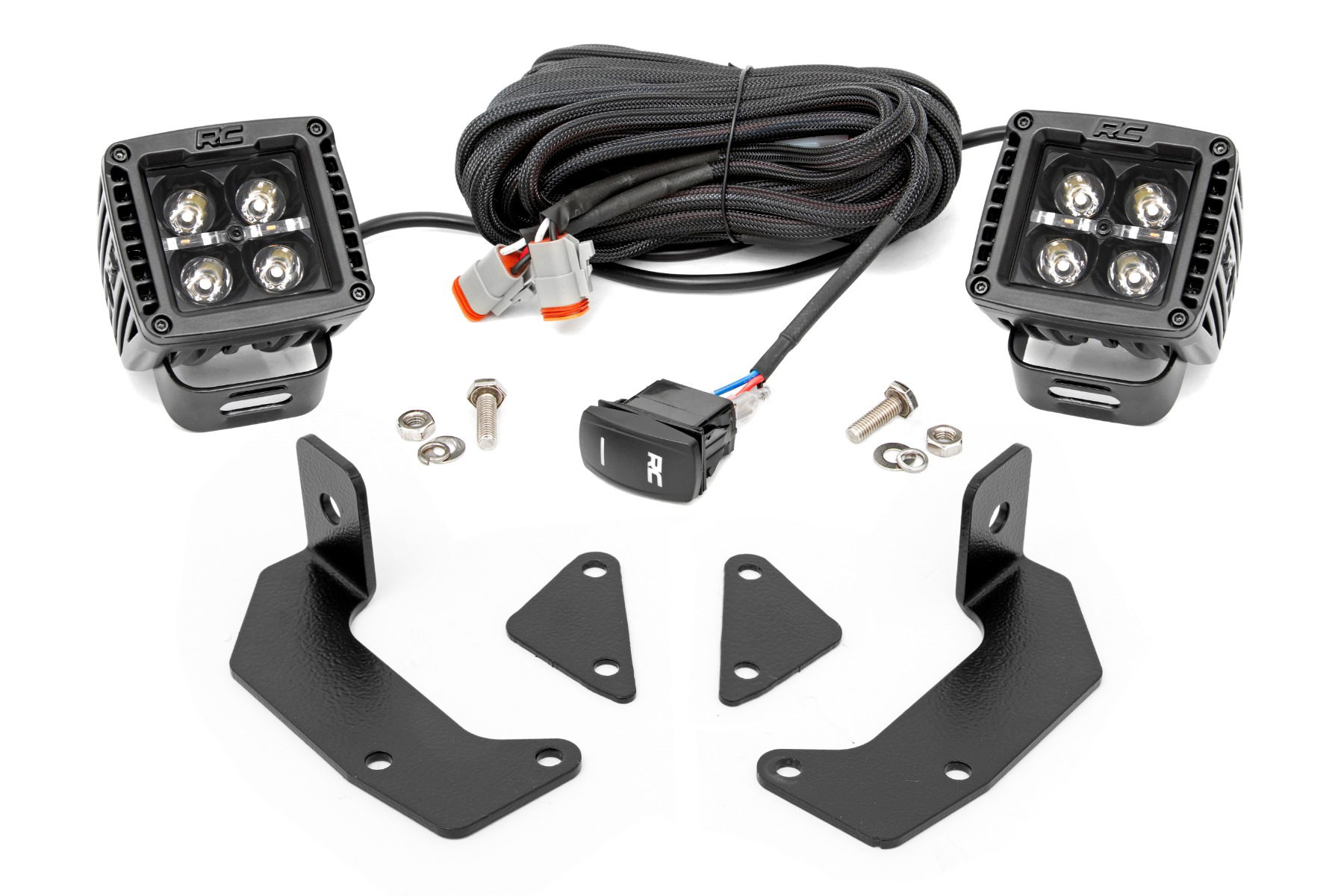 Rough Country Mirror Mount Amber DRL Light Kit for CFMOTO UFORCE