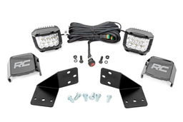 Rear Swivel Chrome Wide Angle Lights for CFMOTO UFORCE, Rough Country 96113