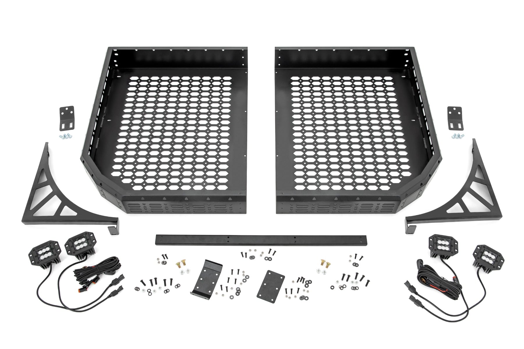 Rear Cargo Rack with Flood Lights for CFMOTO UFORCE, Rough Country 96121