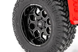 96 Series Gloss Black Wheel with Milled Accents, view 4 — Rough Country 96201011